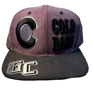 Big C Unique Purple Colorado SnapBack Cap. One Size Fits